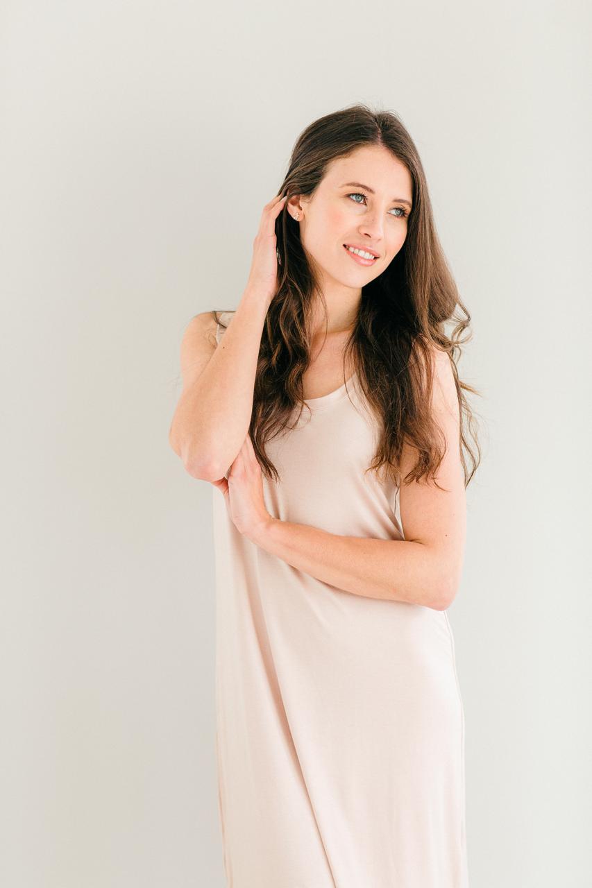 RELAX LOUNGE SLEEP | Sleeveless Sleepshirt | Biscuit