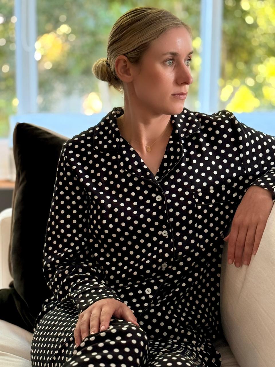 Winter Monotone | Classic PJ | Black with White Spot