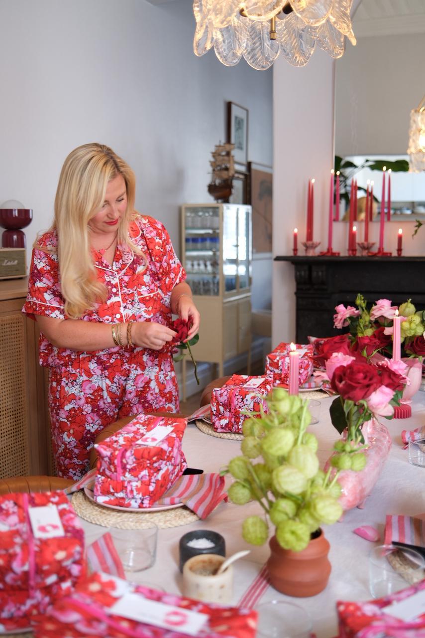 Pink Red Floral | Cosmetic Bag