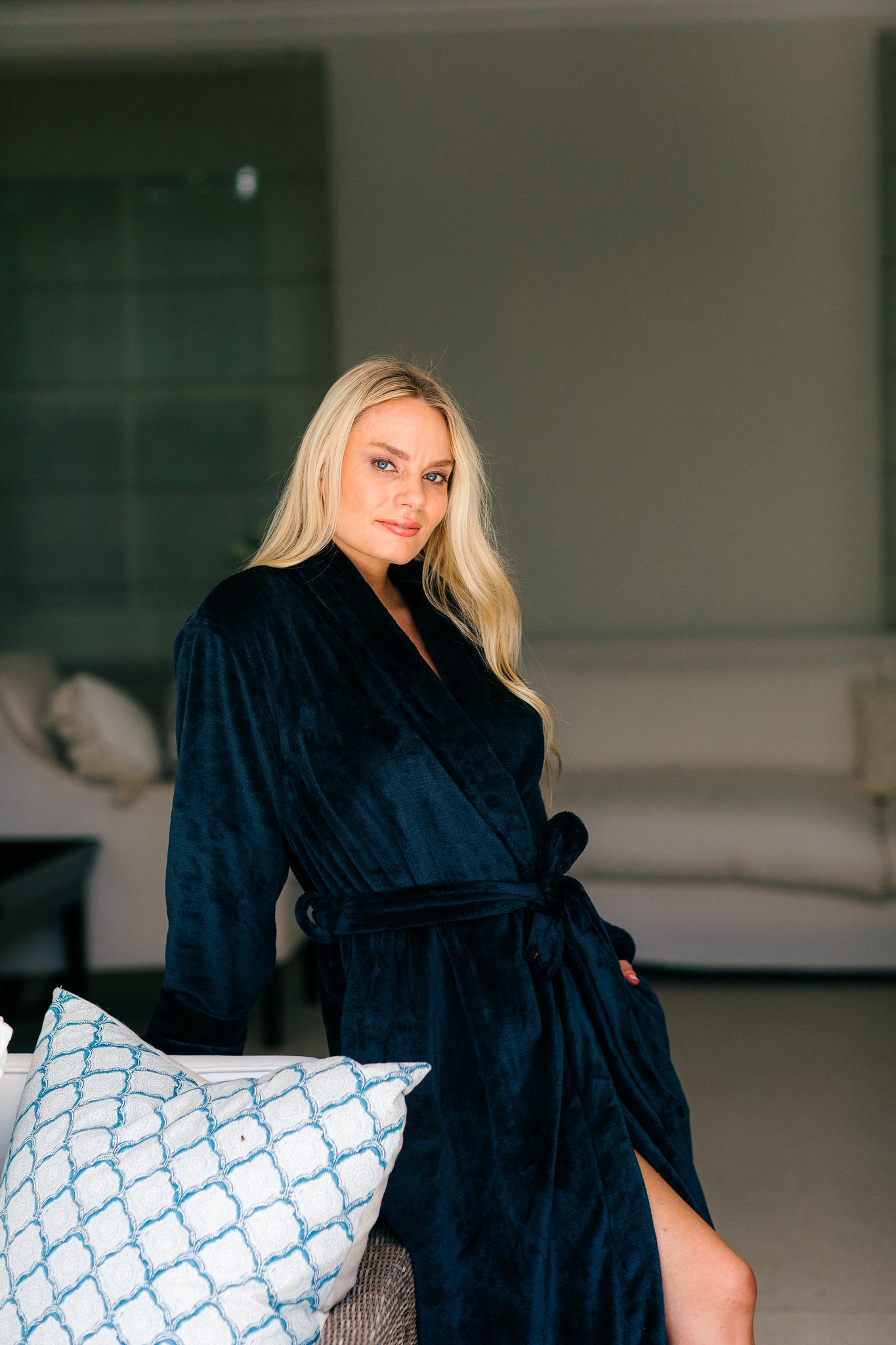 Goodnight Sleep Tight | Long Gown | Navy