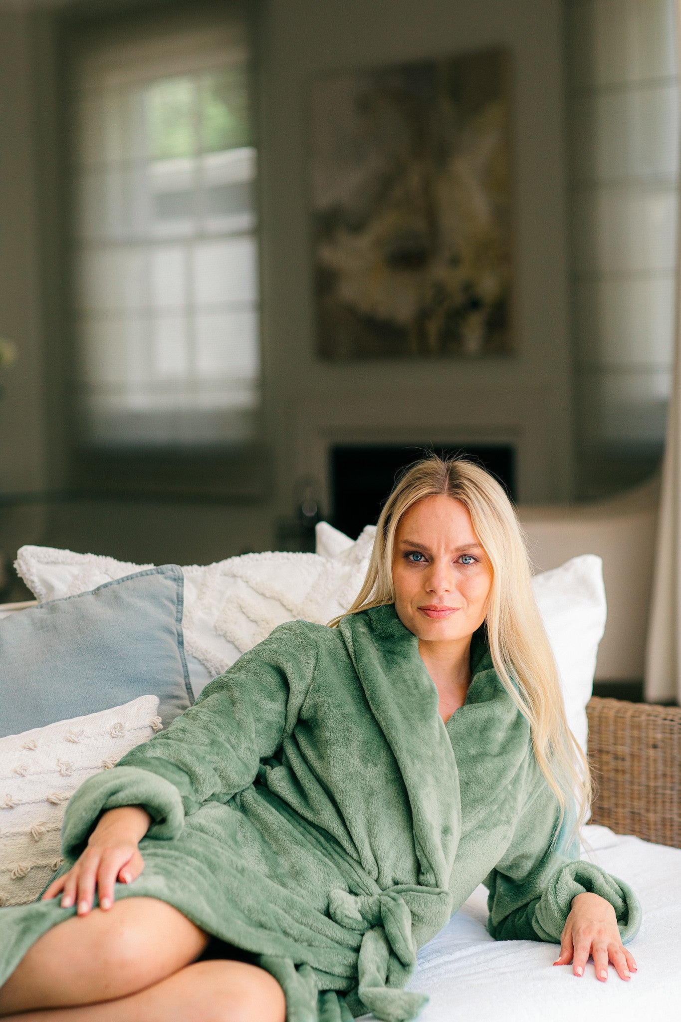 Falling Into Autumn | Long Gown | Sage