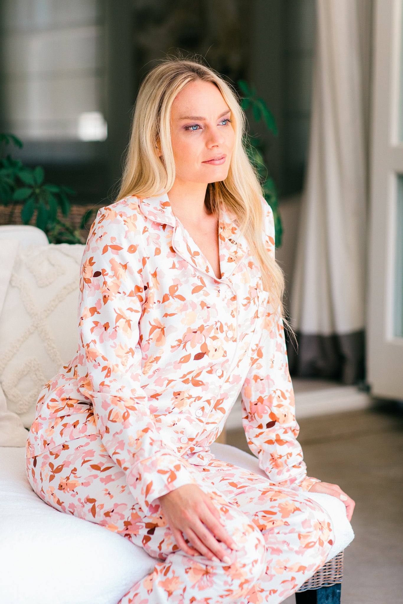 Falling Into Autumn | Classic PJ | Dusty Pink Autumn Floral