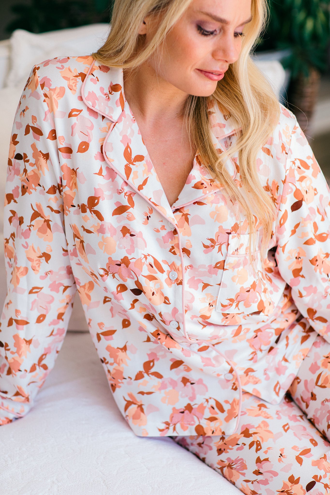 Falling Into Autumn | Classic PJ | Dusty Pink Autumn Floral