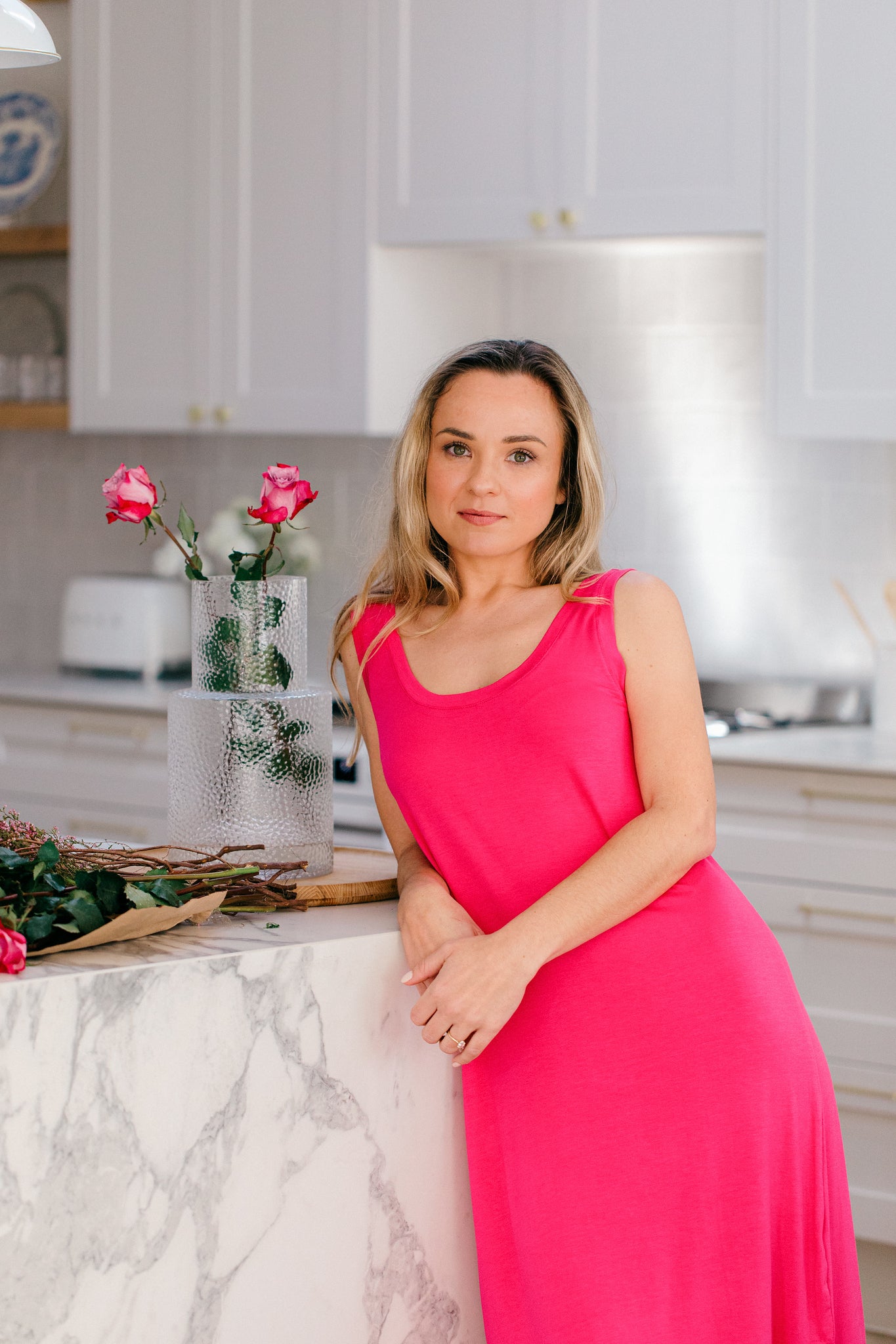 Summer Delight | Sleeveless Sleepshirt | Summer Pink