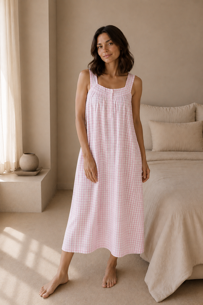 Hello Sunshine | Nightie |  Pink Gingham