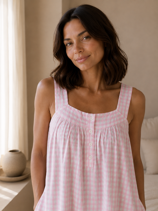 Hello Sunshine | Nightie |  Pink Gingham