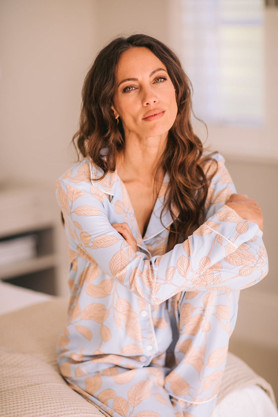Winter Blues Collection | Classic PJ | Pretty Blue Leaf
