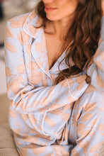 Load image into Gallery viewer, Winter Blues Collection | Classic PJ | Pretty Blue Leaf
