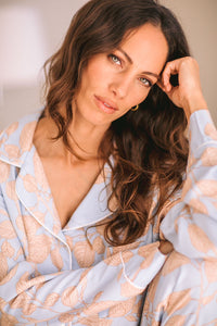 Winter Blues Collection | Classic PJ | Pretty Blue Leaf