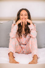 Load image into Gallery viewer, Winter Blues Collection | Classic PJ | Pretty Peach Leaf

