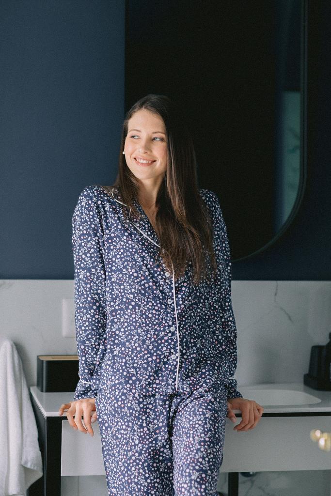 It's Spring | Classic PJ | Navy Spring Ditsy