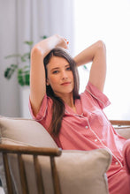 Load image into Gallery viewer, It&#39;s Spring | Classic Short Sleeve and Cropped Pant | Spring Rose
