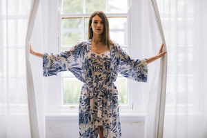 Soft Skies | Kimono | Blue Floral