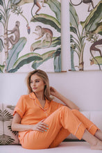 Load image into Gallery viewer, Christmas Collection | Classic Short Sleeve and Cropped Pant | Orange Crush

