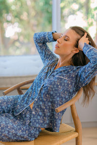 Sleeping Softly Collection | Classic PJ | Blue Ditsy Floral