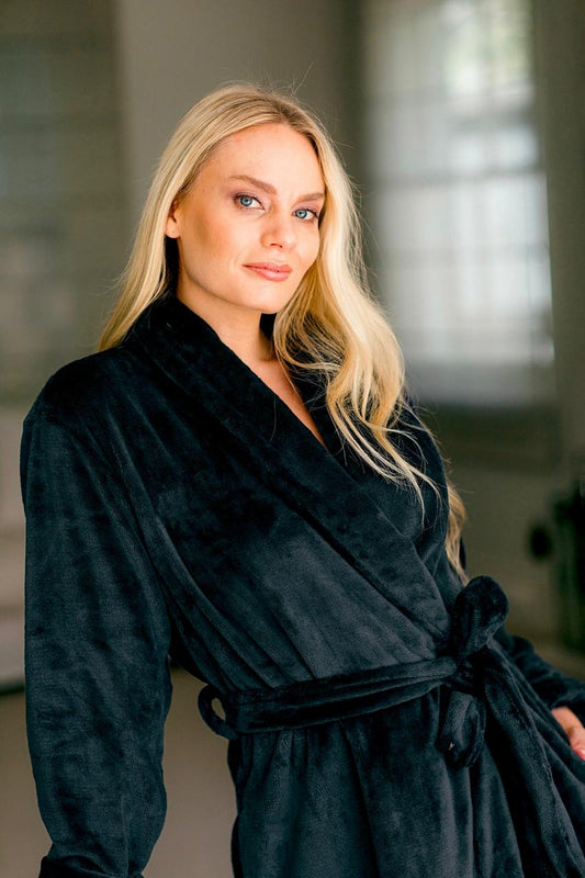 Goodnight Sleep Tight | Long Gown | Black