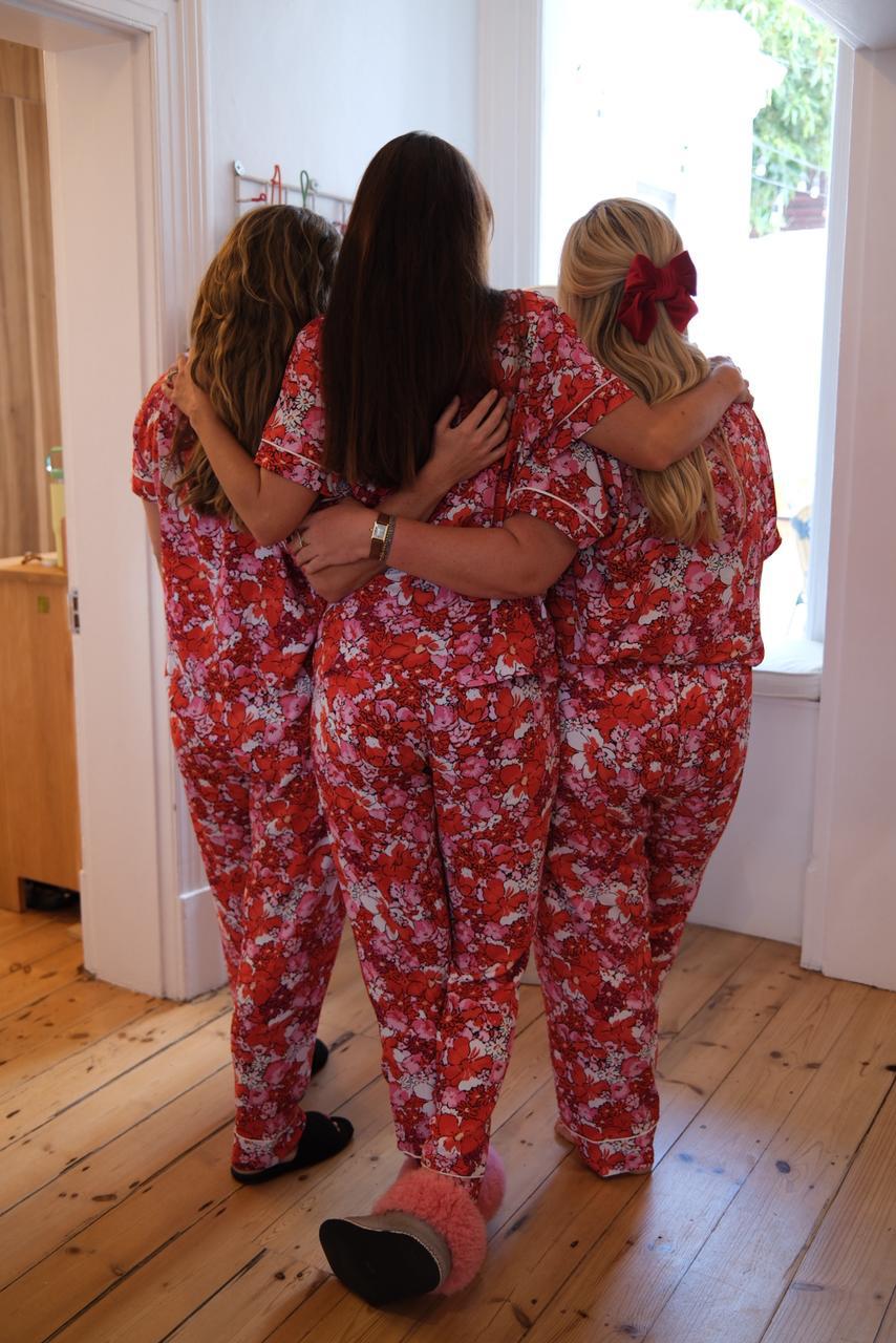 The Valentine Edit | Classic Short Sleeve PJ | Pink Red Floral