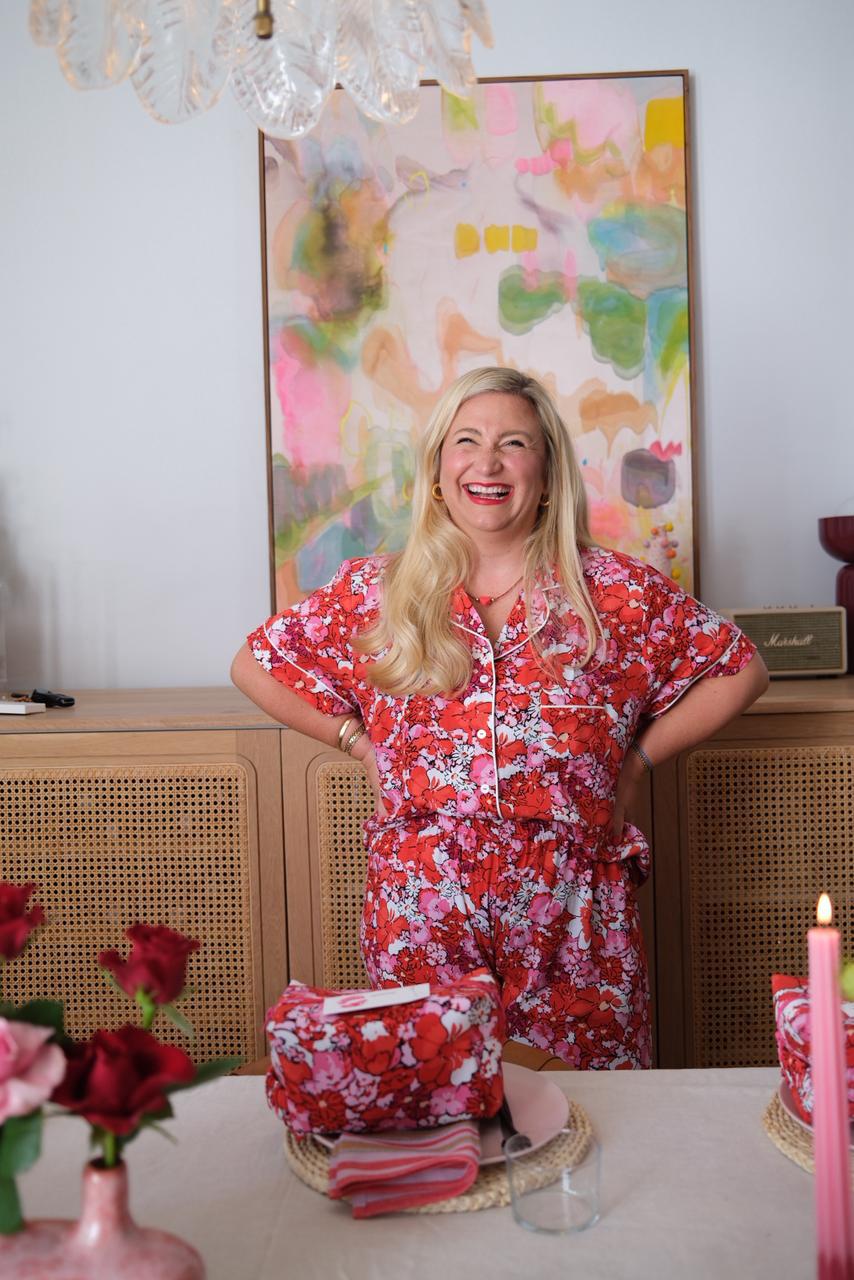 The Valentine Edit | Classic Short Sleeve PJ | Pink Red Floral