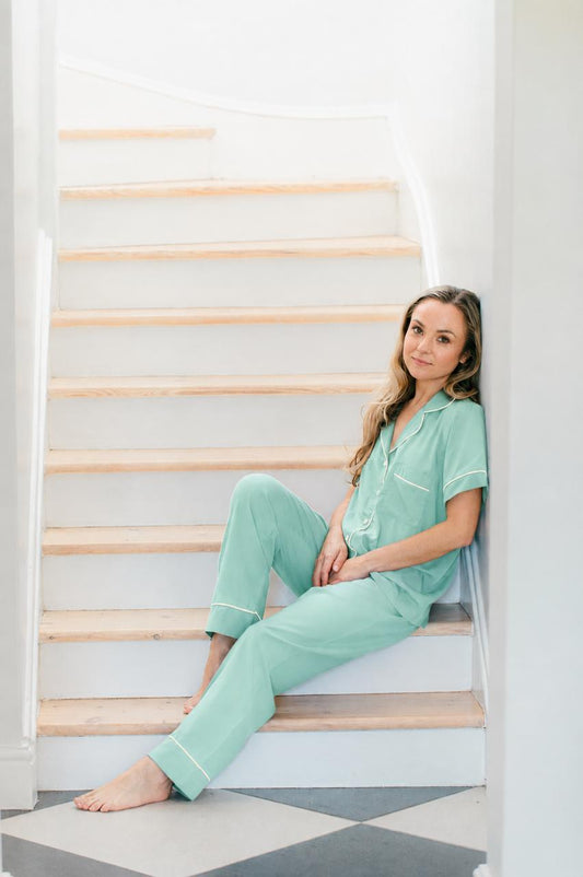 Summer Delight | Classic Short Sleeve PJ | Mint