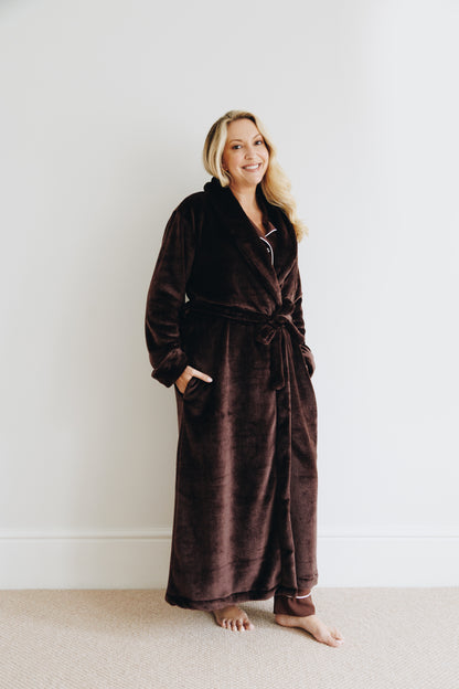 Cosy in Cocoa | Long Gown | Chocolate