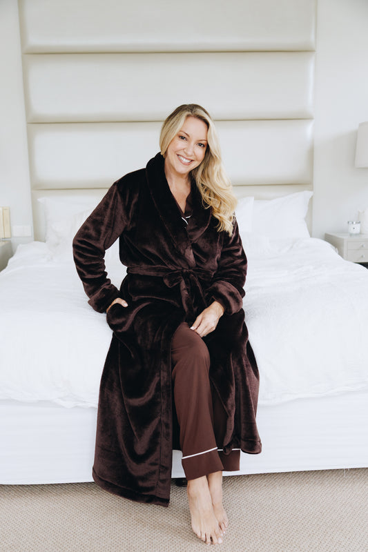 Cosy in Cocoa | Long Gown | Chocolate