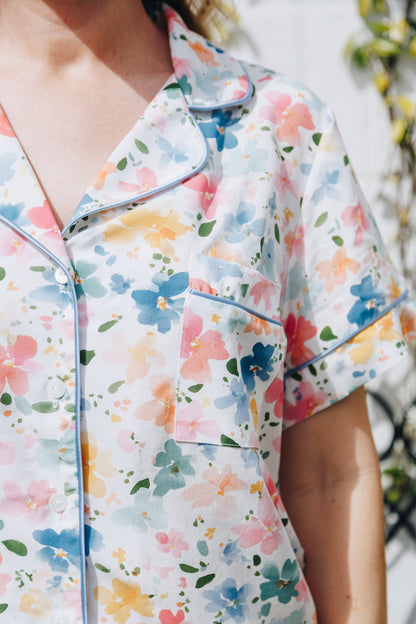 Summer Garden | Classic Shortie PJ | Sunshine Floral