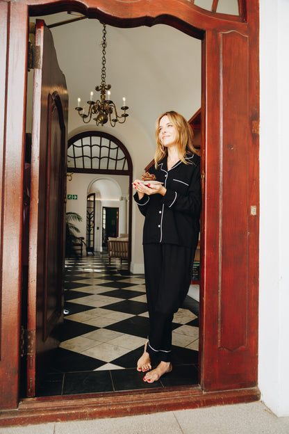Dream A Little | Classic Long Sleeve PJ | Black