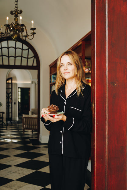 Dream A Little | Classic Long Sleeve PJ | Black