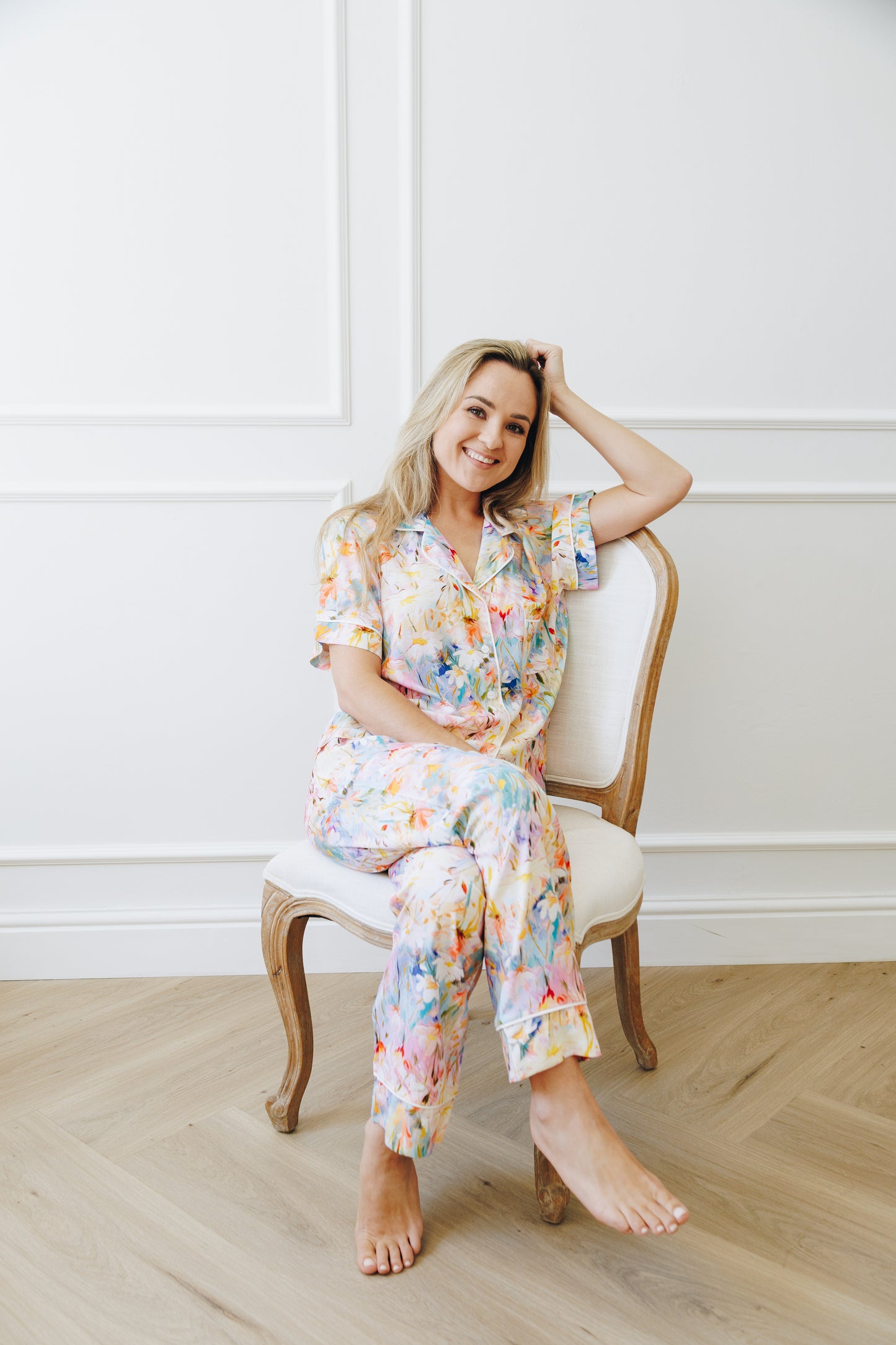 The Holiday Collection | Classic Short Sleeve PJ | Field of Flowers