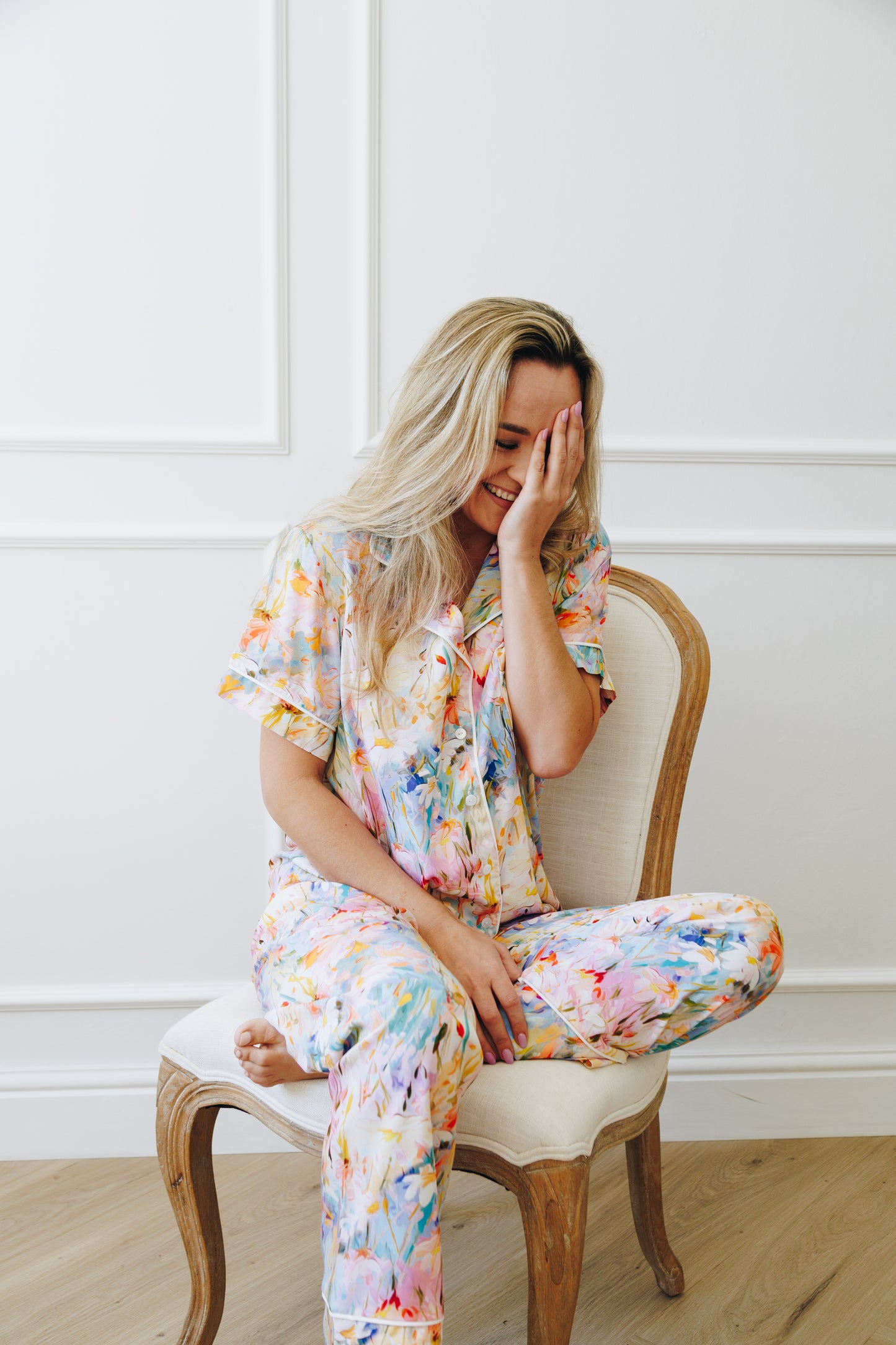 The Holiday Collection | Classic Short Sleeve PJ | Field of Flowers