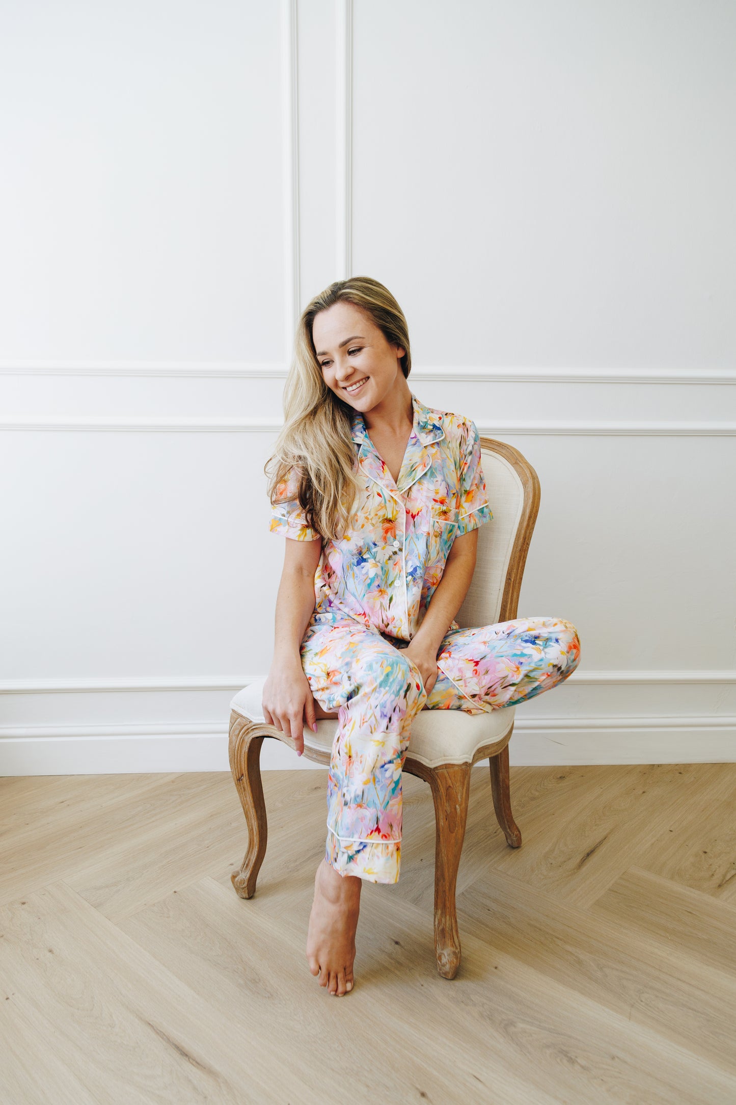 The Holiday Collection | Classic Short Sleeve PJ | Field of Flowers