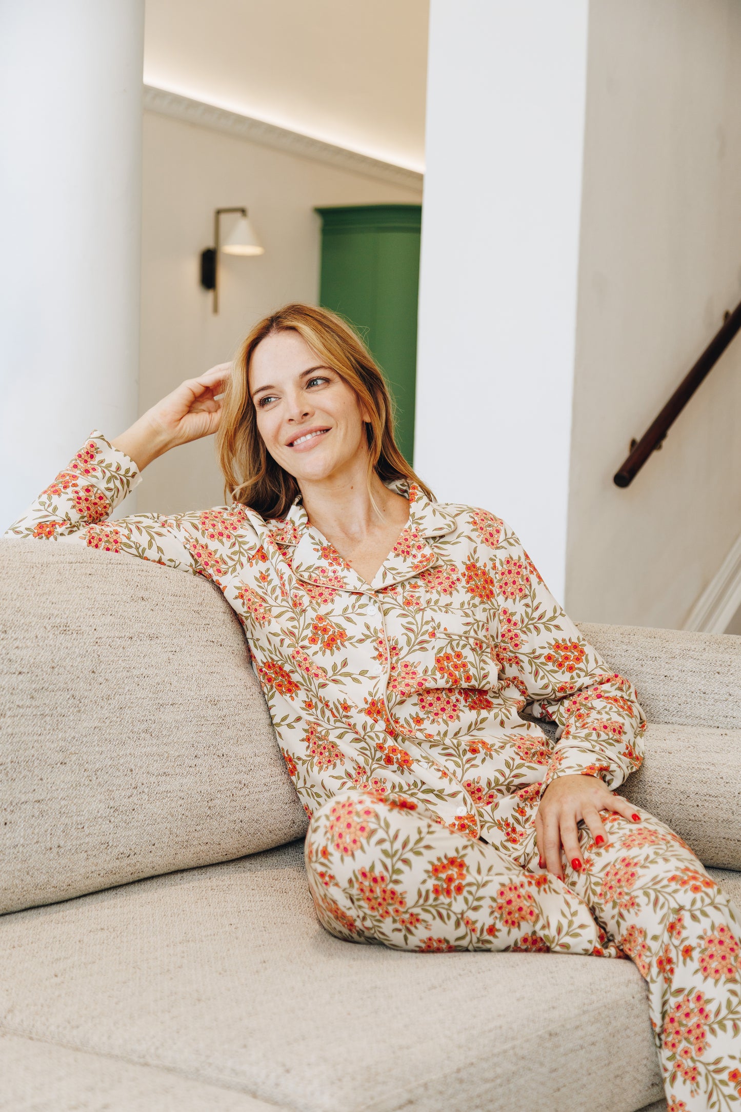 Dream A Little | Long Sleeve PJ | Coral Sage Sprig