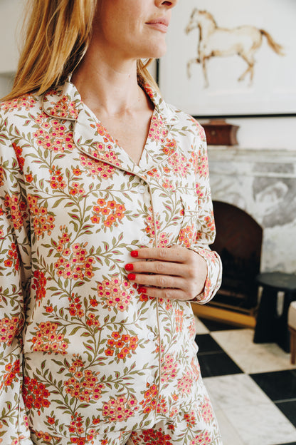 Dream A Little | Long Sleeve PJ | Coral Sage Sprig