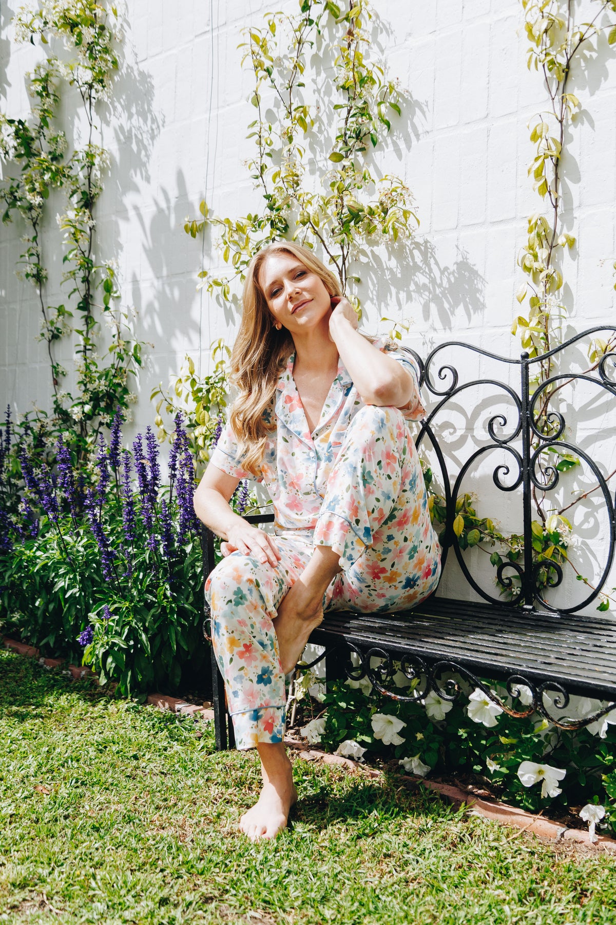 Summer Garden | Classic Short Sleeve PJ | Sunshine Floral