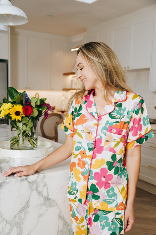 The Holiday Collection | Classic Shortie PJ | Joyful Floral