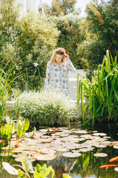 Moonlight Magic | Long Sleeve PJ | Blue Sprig Floral