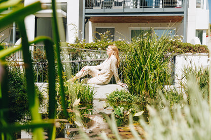 Dream A Little | Long Sleeve PJ | Biscuit Geometric