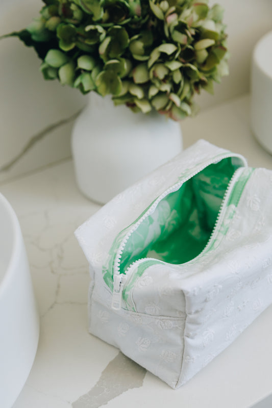 White Anglaise | Cosmetic Bag