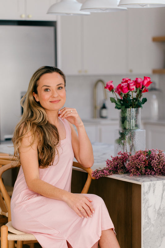 The Valentine Edit | Sleeveless Sleepshirt | Blush