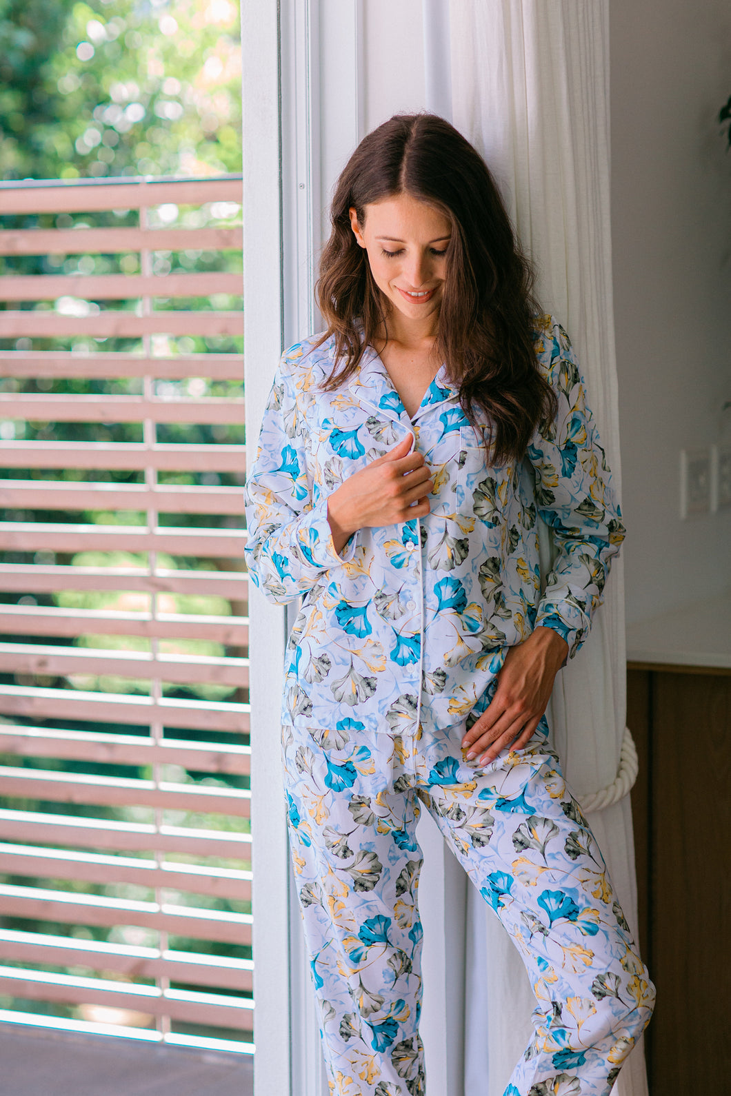 Sleeping Softly Collection | Classic PJ | Ginkgo Floral