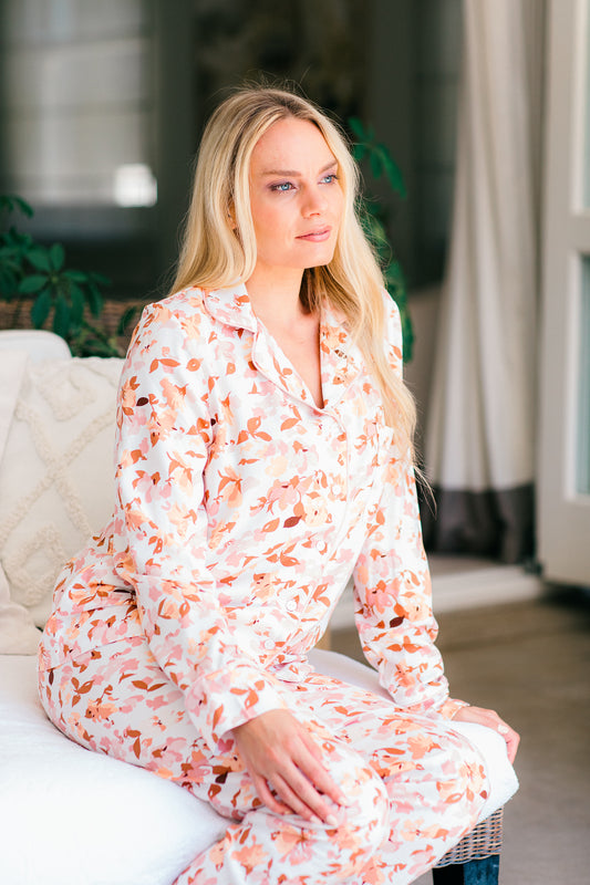 Falling Into Autumn | Classic PJ | Dusty Pink Autumn Floral