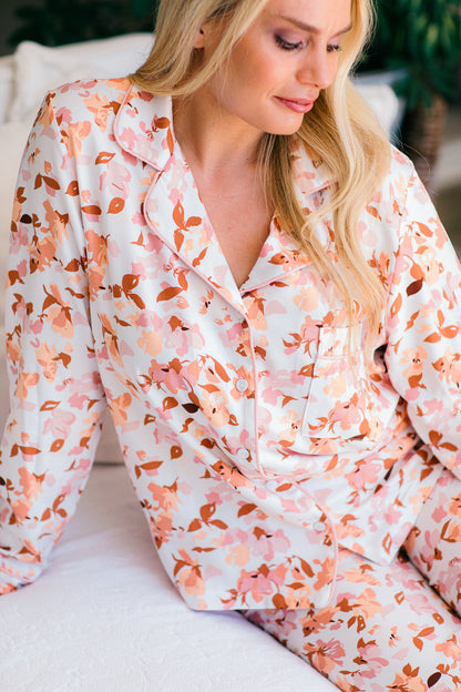 Falling Into Autumn | Classic PJ | Dusty Pink Autumn Floral