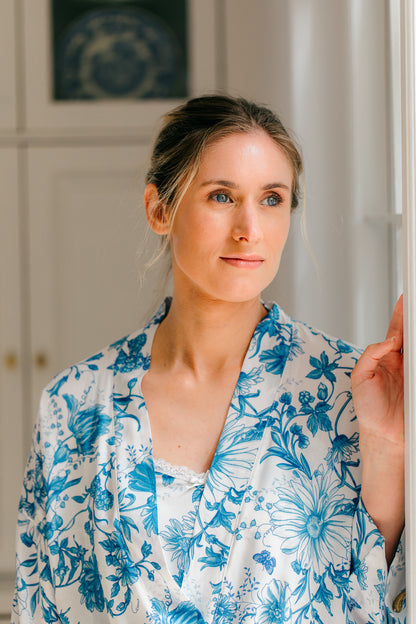 Blooming in Blues | Kimono | Blue Bouquet