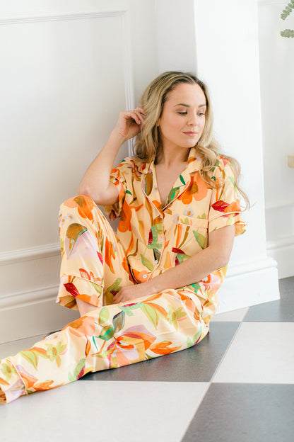 Summer Delight | Classic Short Sleeve PJ | Peach Delight