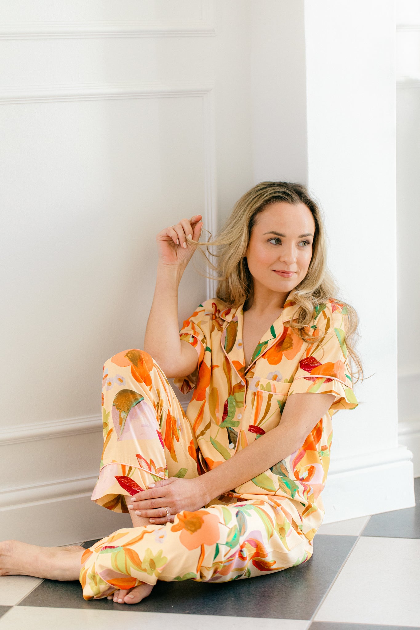 Summer Delight | Classic Short Sleeve PJ | Peach Delight