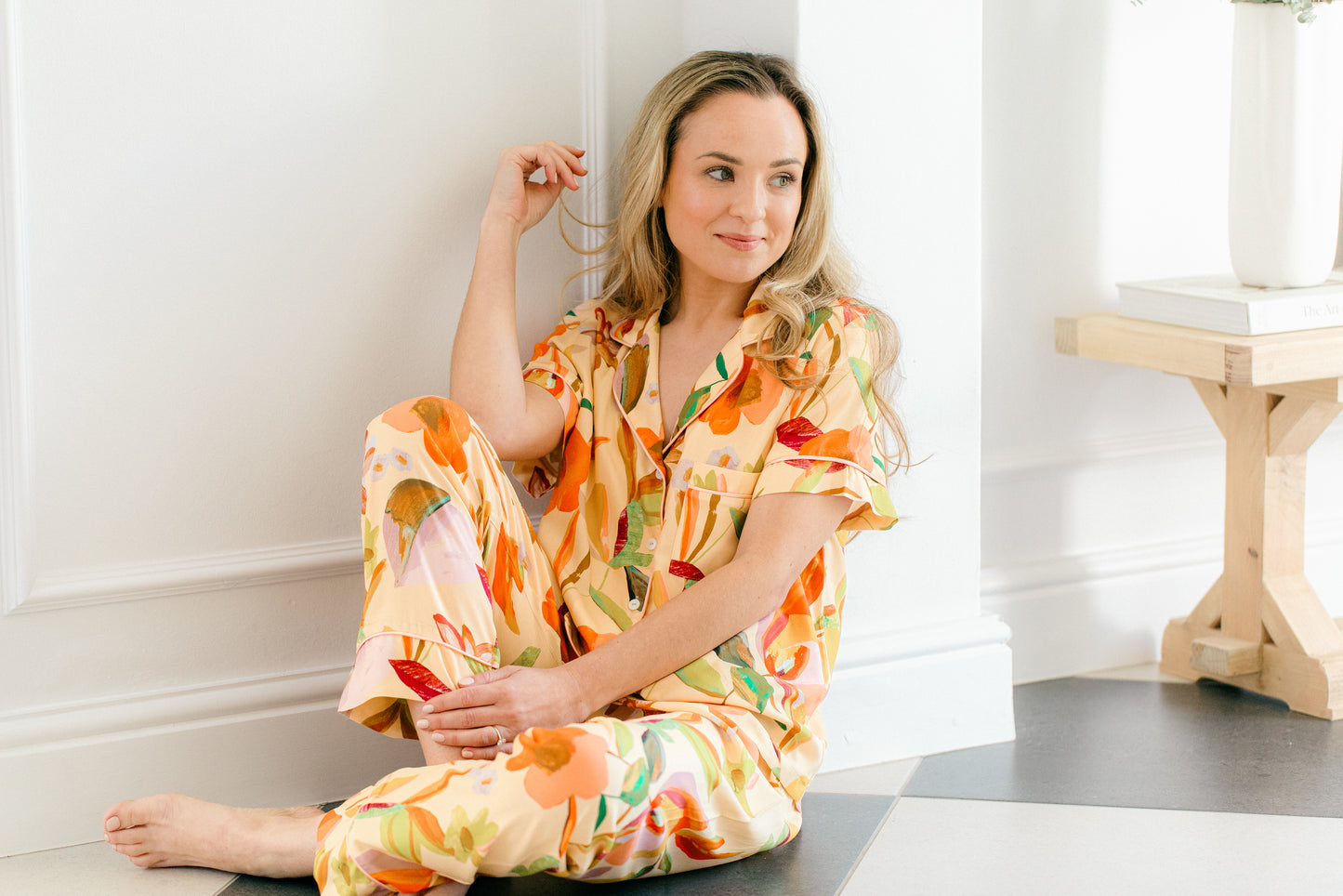 Summer Delight | Classic Short Sleeve PJ | Peach Delight