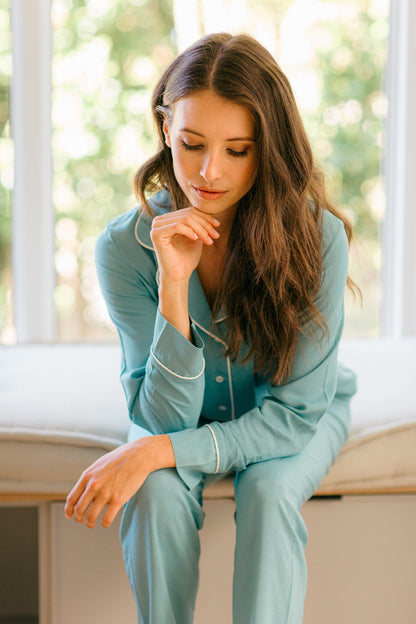 Sleeping Softly Collection | Classic PJ | Sage
