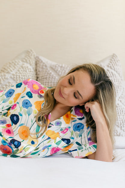 Summer Delight | Classic Short Sleeve PJ | Poppy Field