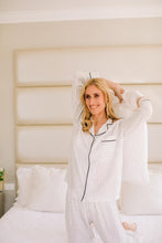 Load image into Gallery viewer, Ebony &amp; Ivory Collection | Long Sleeve PJ | Ivory with Black Dot
