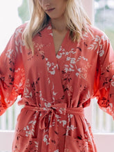 Load image into Gallery viewer, The Summer Garden Collection | Kimono | Coral Sprig

